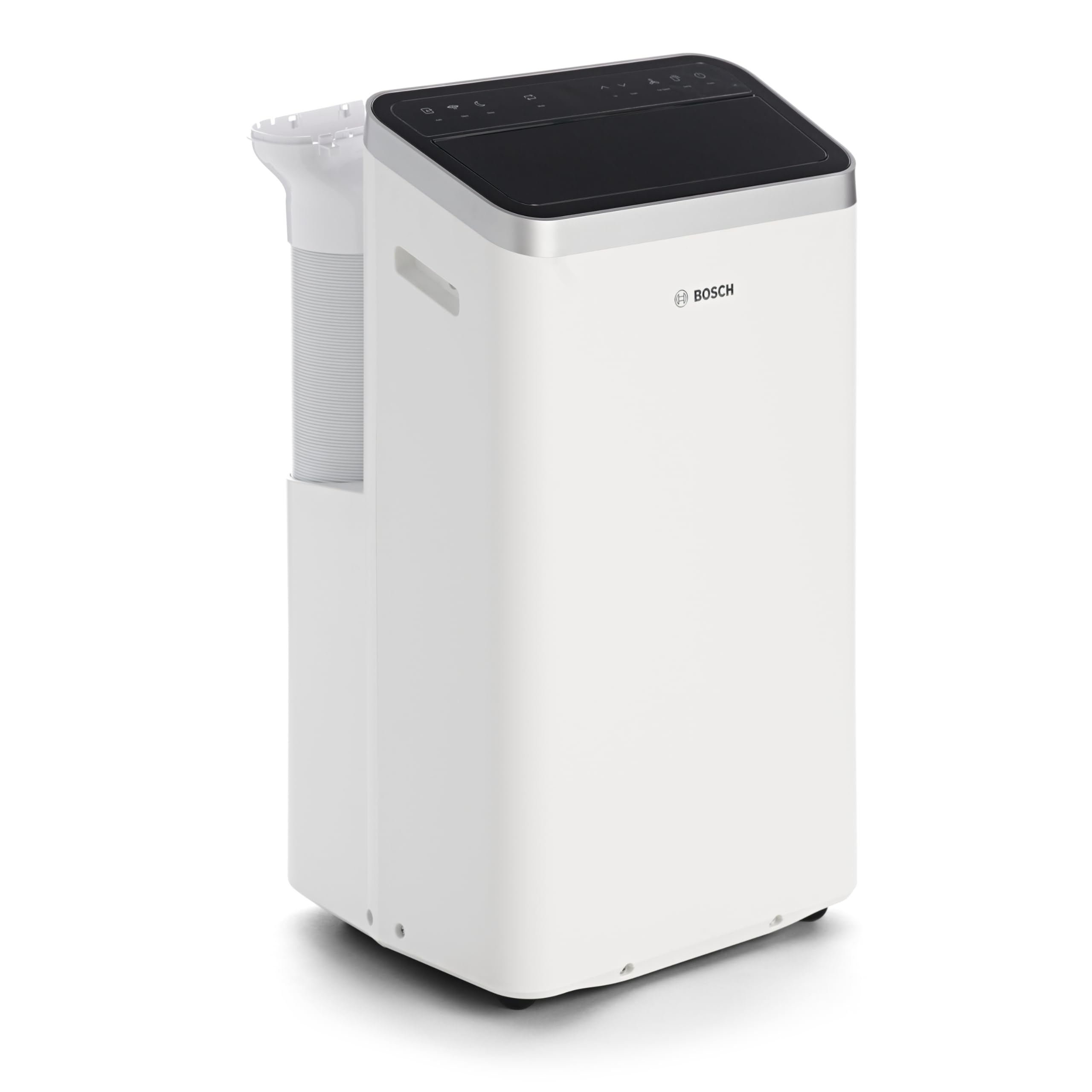 Bosch Cool 5000 Mobiles Klimagerät - 3-in-1 Klimaanlage, Luftentfeuchter, Ventilator - 3,4 kW für Räume bis zu 46 m² - Mit Auto-Modus, Silent-Modus & Sleep-Modus