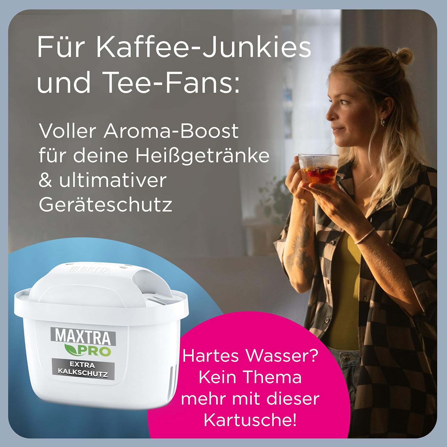 BRITA Wasserfilter Kartusche MAXTRA PRO Extra Kalkschutz (12er-Pack) Jahrespack|Original Ersatz-Wasserfilter für alle BRITA Kannen, filtert Kalk, ultimativer Geräteschutz: Der Heißgetränke-Spezialist